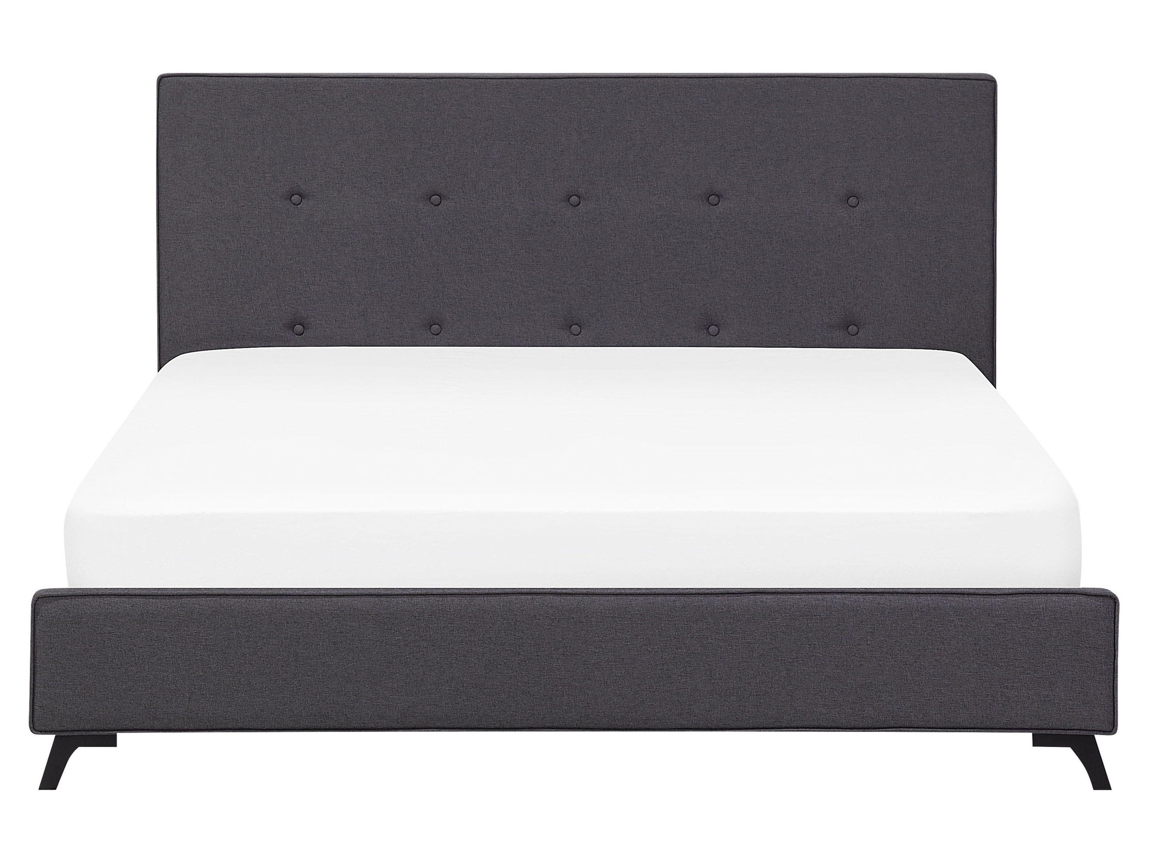 Bed Stof AMBASSADOR 160 x 200 cm Donkergrijs