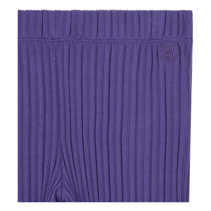 SMALLABLE BASICS Legging Femme Côtelé Coton Bio | Bleu indigo