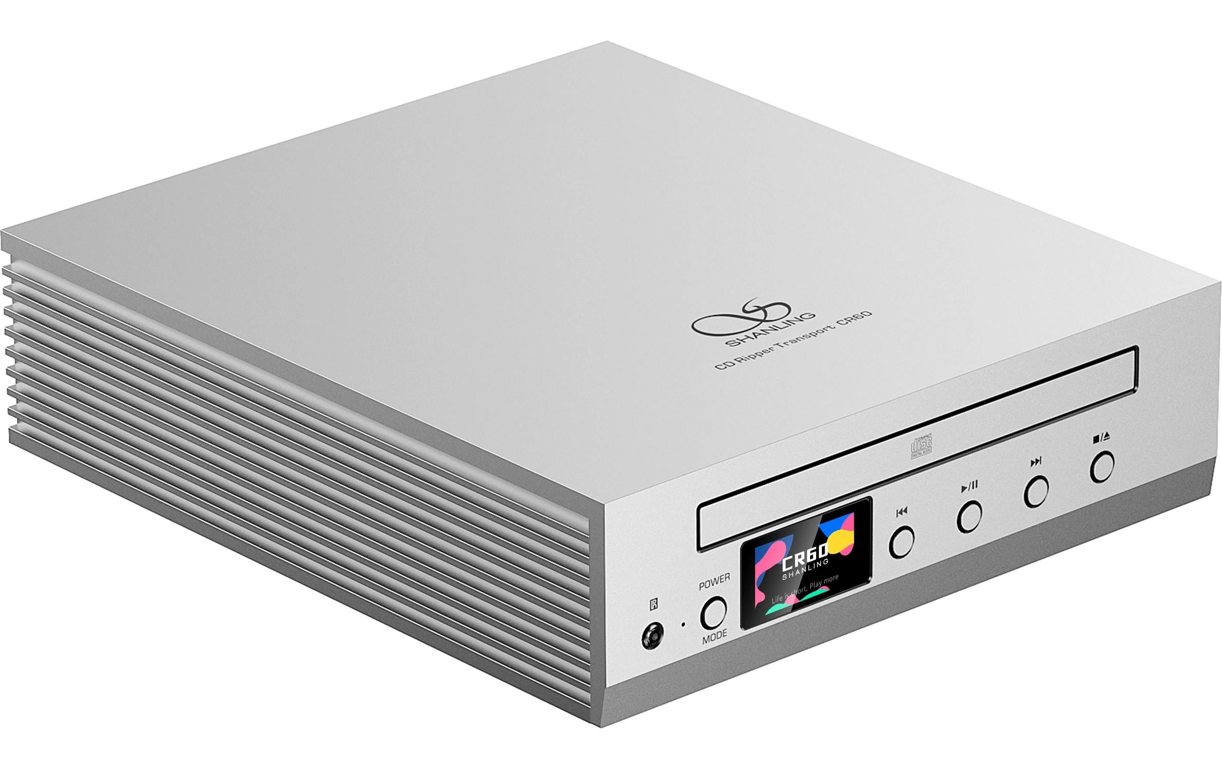 CD-Player CR60 Silber<br>Kompakter CD-Transport und CD-Ripper