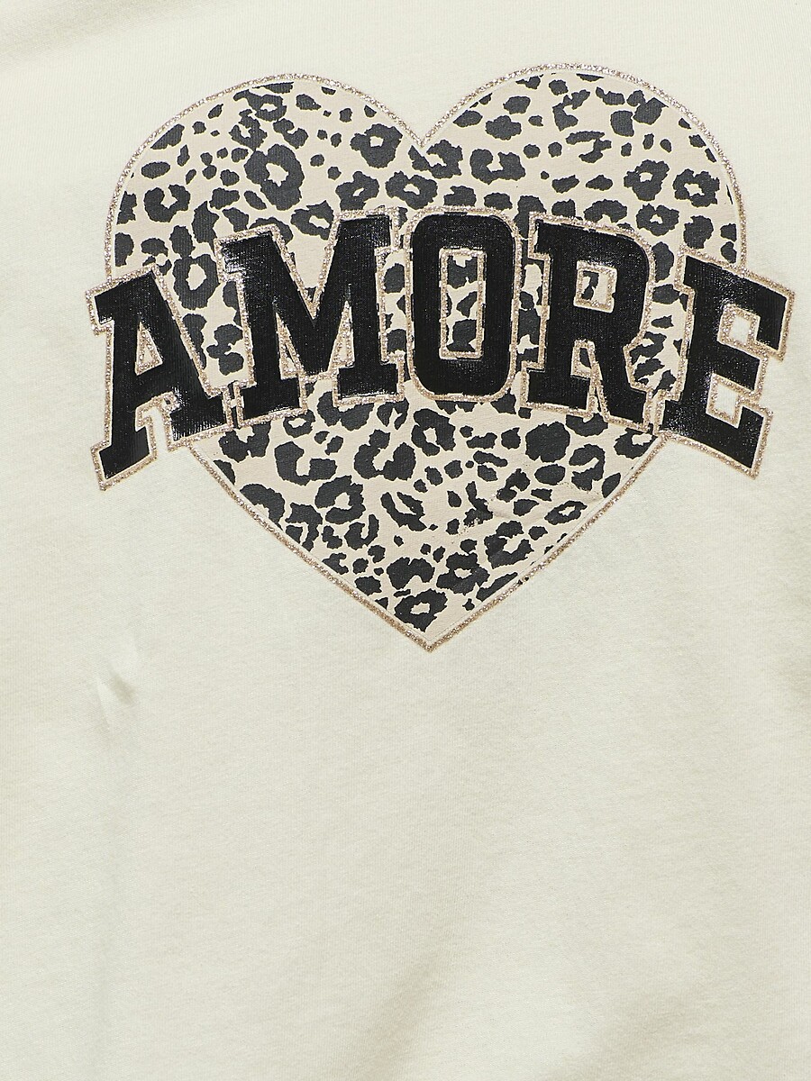SOMENTE PARA CRIANÇAS<br>Camiseta de manga curta com detalhe frontal