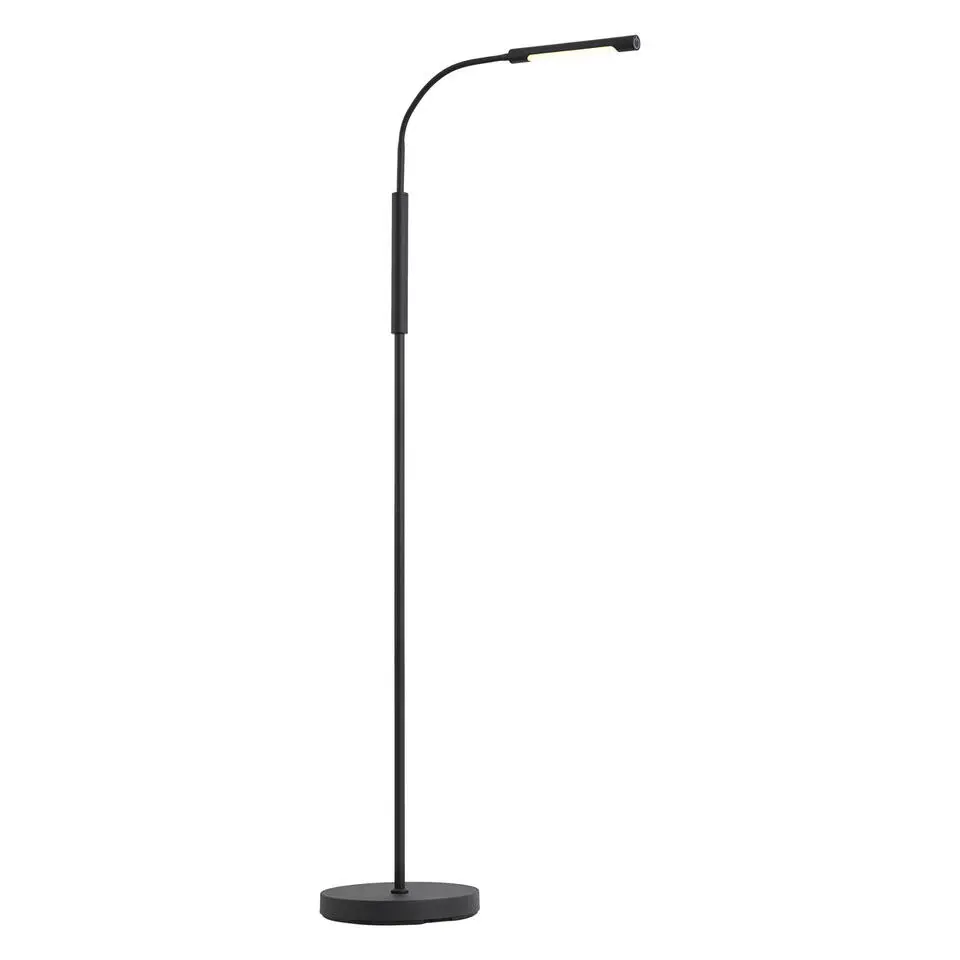 Qazqa vloerlampen statler zwart geïntegreerde led