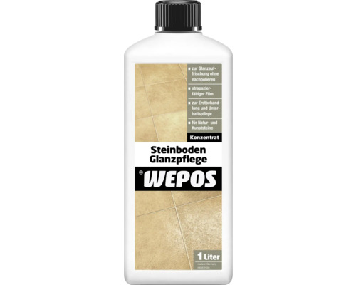 Stenen vloer glans verzorging Wepos 1 L