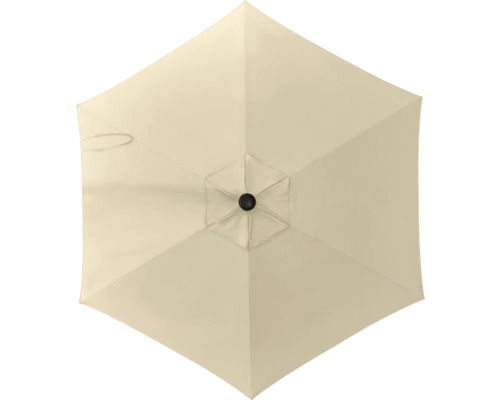Soluna Cessy middenstokparasol, Ø 300 cm, polyester (PES), ecru