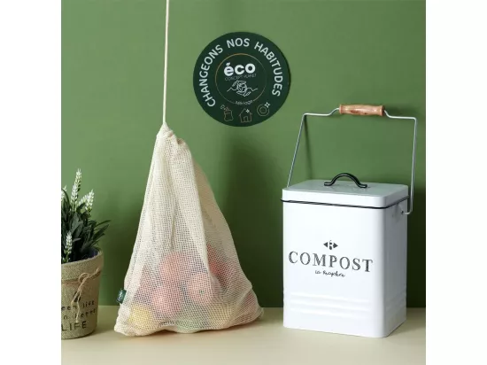 Poubelle De Compostage En Metal 5l M6
