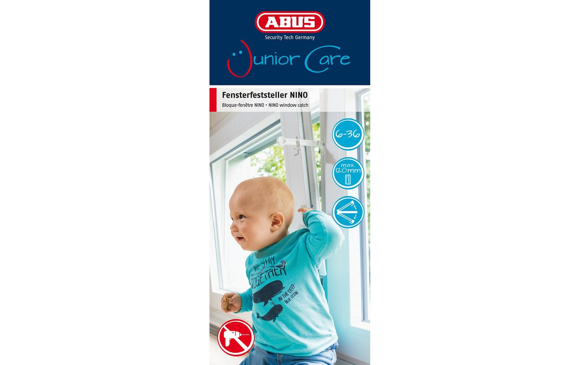 Fenstersicherung Nino 1 StückSichert Fenster und Balkontüren