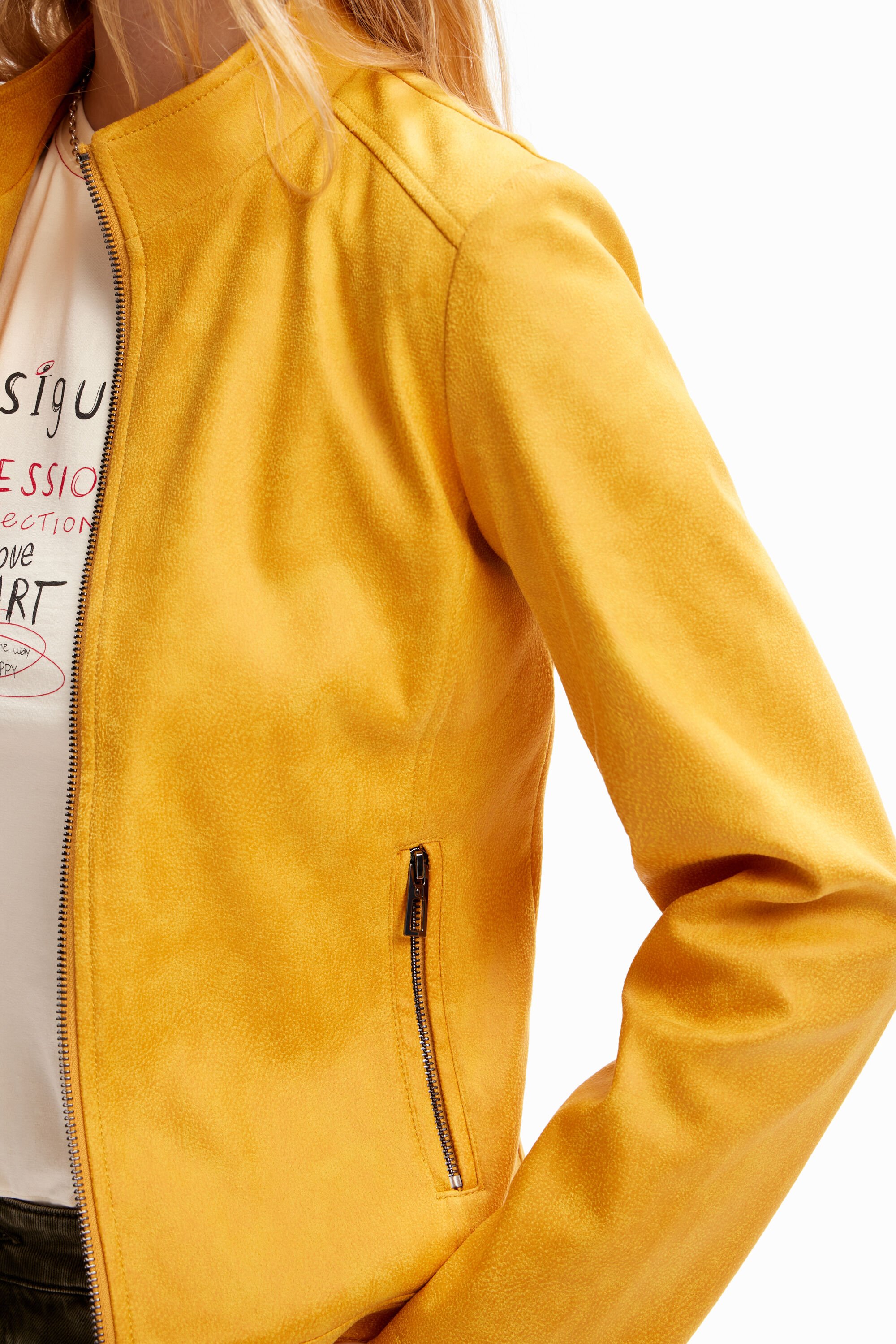 Veste motard ajustée