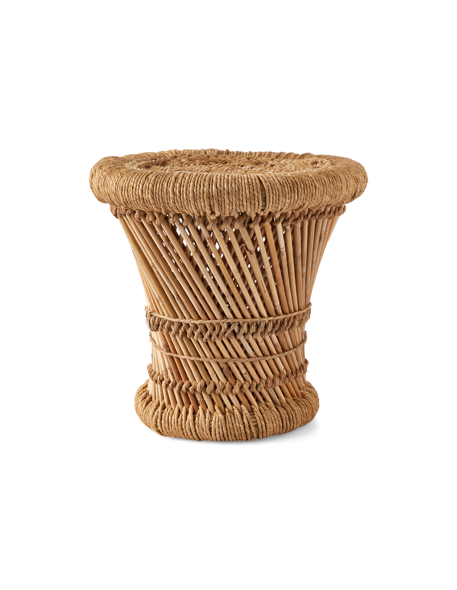 Skammel | Bambus/jute. 30 x 31 cm. | Nature