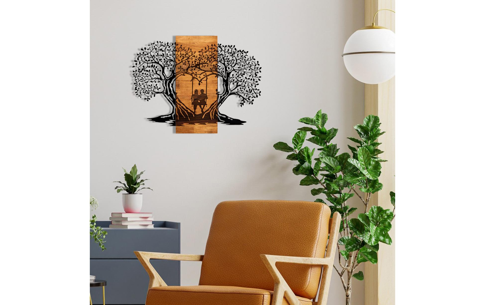 Wanddekoration Eva 76 x 58 cmMetall-Wand-Accessoire