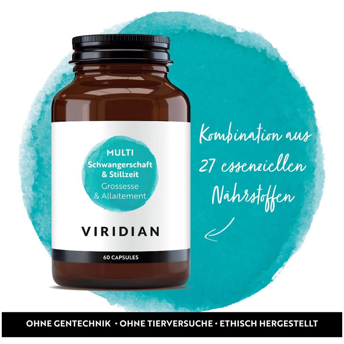 Viridian NutritionViridian Nutrition   Schwangerschaft und Stillzeit MULTI 60 Stück