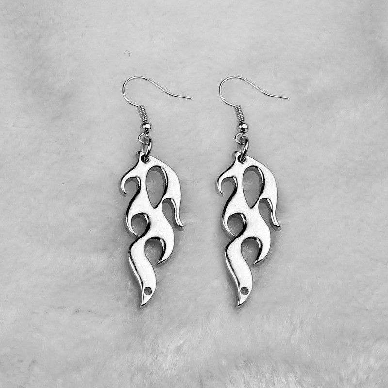 Malikasa - Set van 3: Vlammenlegering Oorbel + Choker + Kettingverlenger