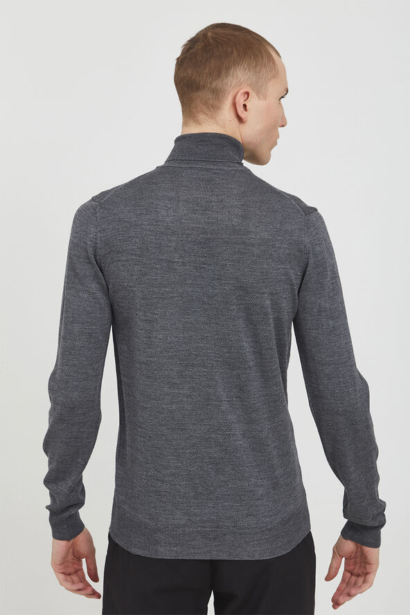 Casual Friday CFKONRAD Merino Roll Neck Knit Pewter mix