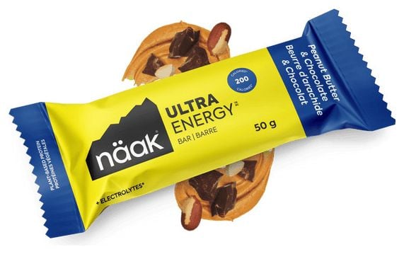 Barre énergétique Näak Ultra Energy Beurre d'arachide/Chocolat - 50g