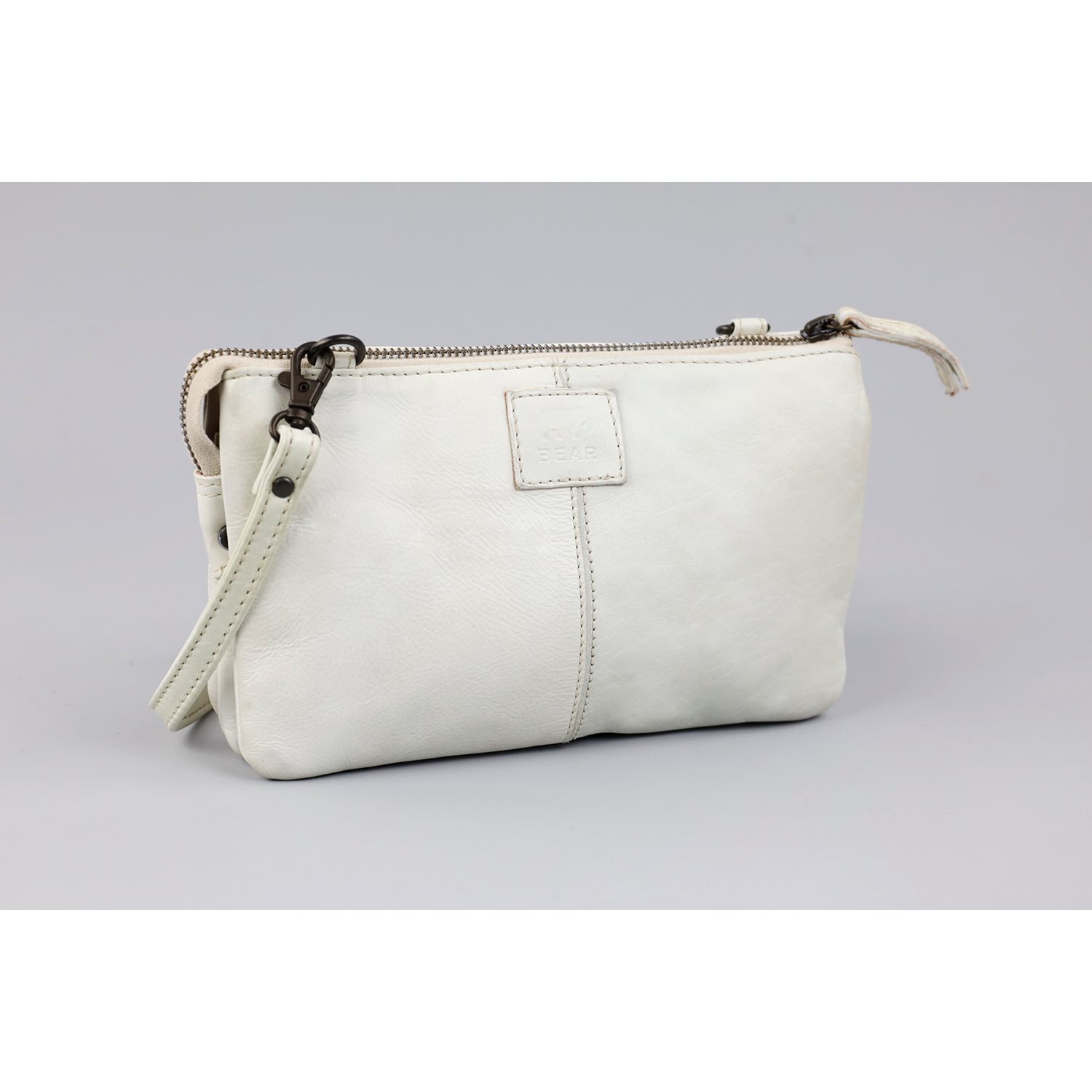 Bear Design Cow Lavato Clutch off white