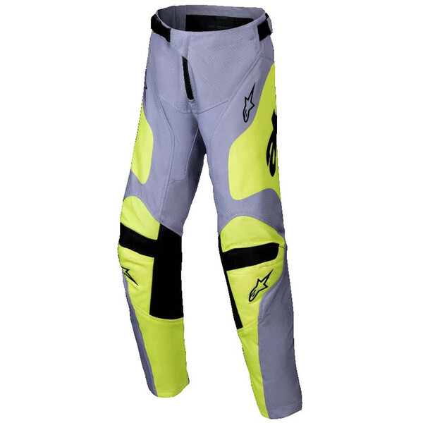 Alpinestars - Pantalon enfant Youth Racer Veil Gris / Jaune fluo / Noir