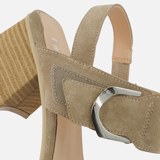 Linea Zeta Sandalen beige Suede