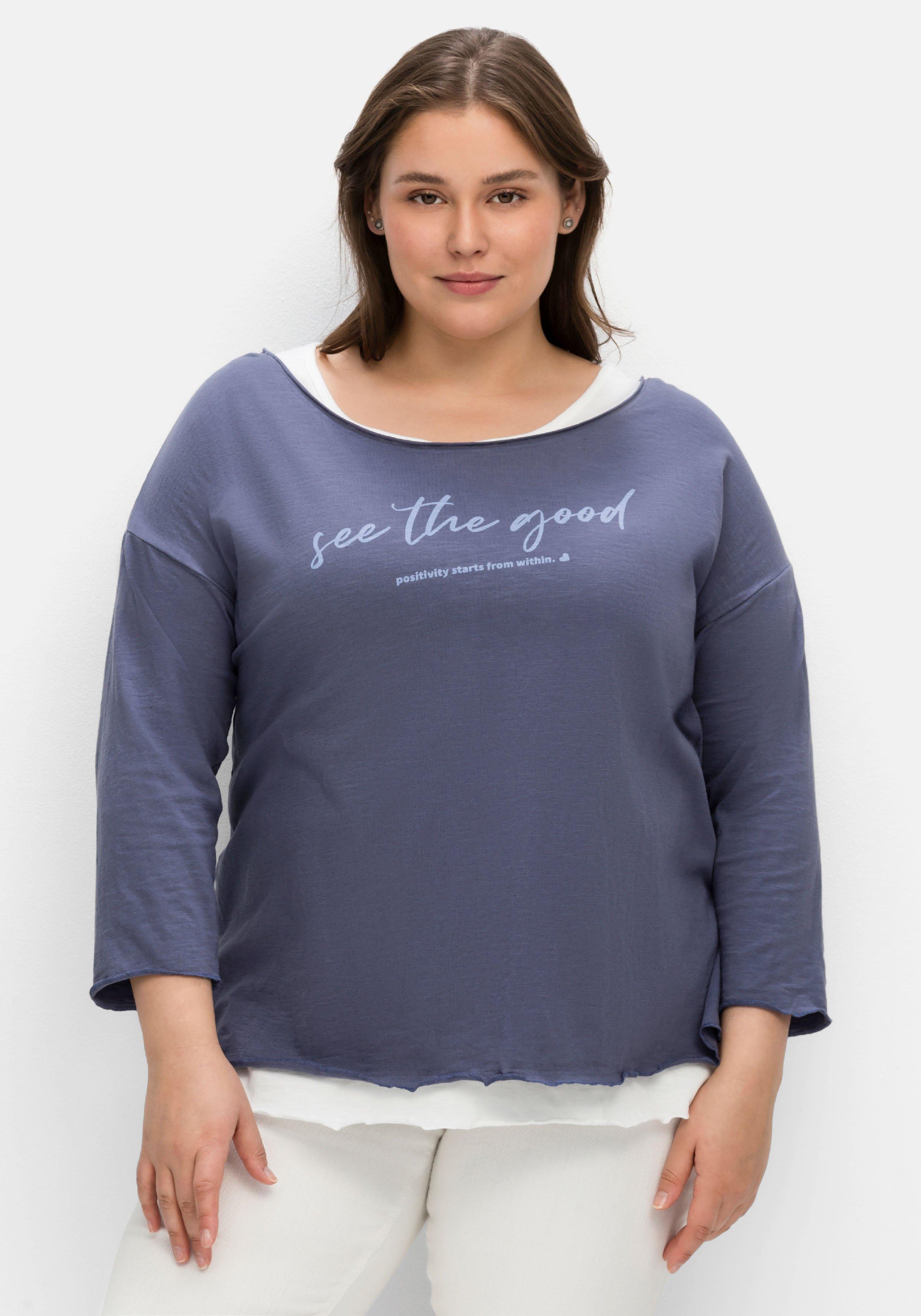 Shirt mit Top im Layerlook, mit Flammgarn