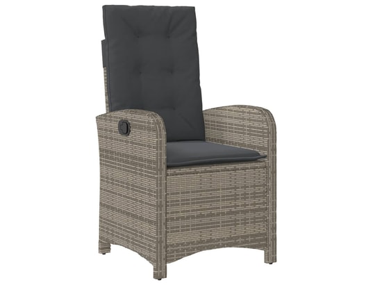 LES TENDANCES - Ensemble table et chaises de jardin-noir-6 places-437852