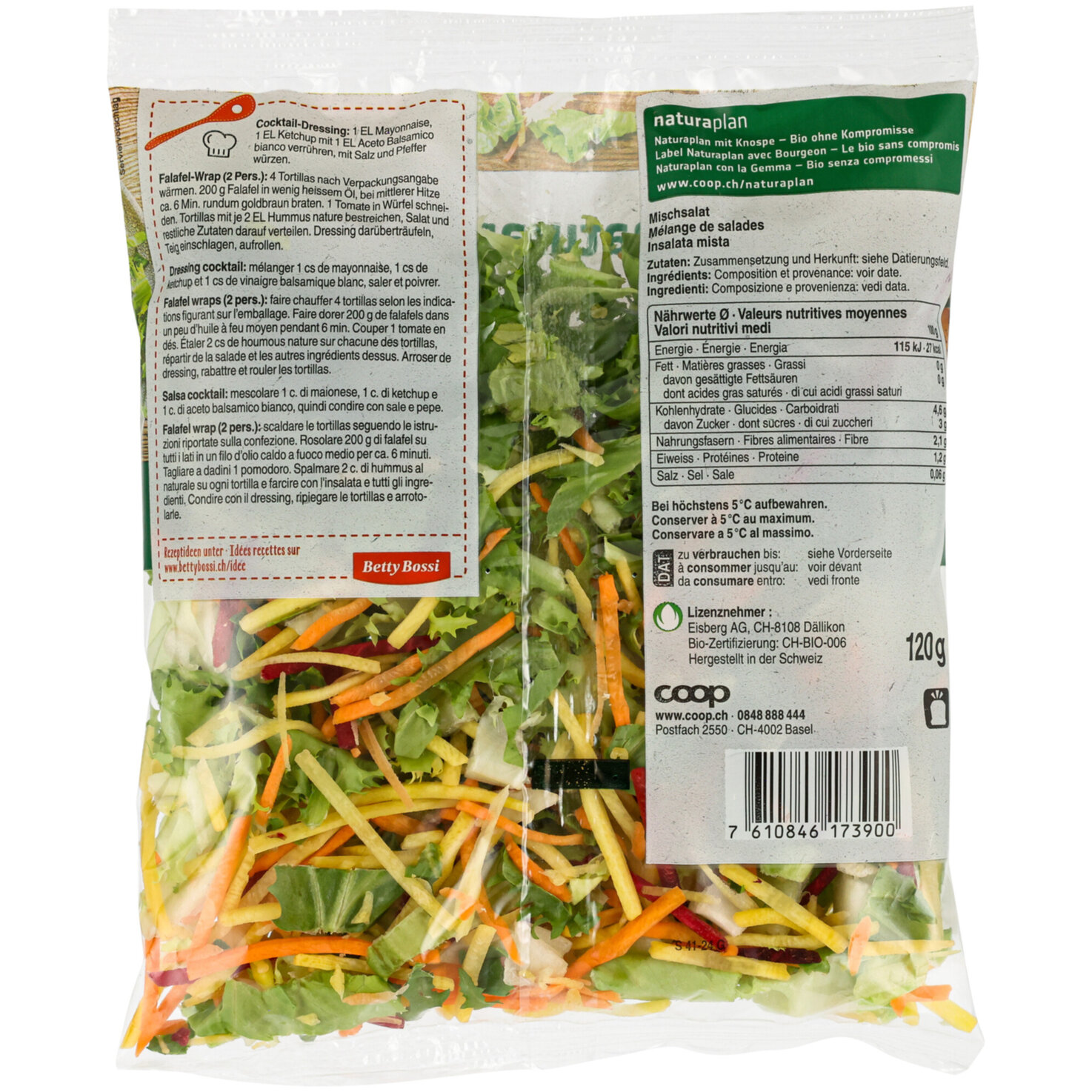 Betty Bossi Naturaplan Bio Sunny Salat -
