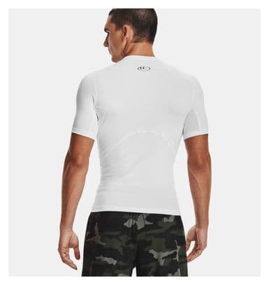 Maillot manches courtes de compression Under Armour HeatGear Blanc Homme