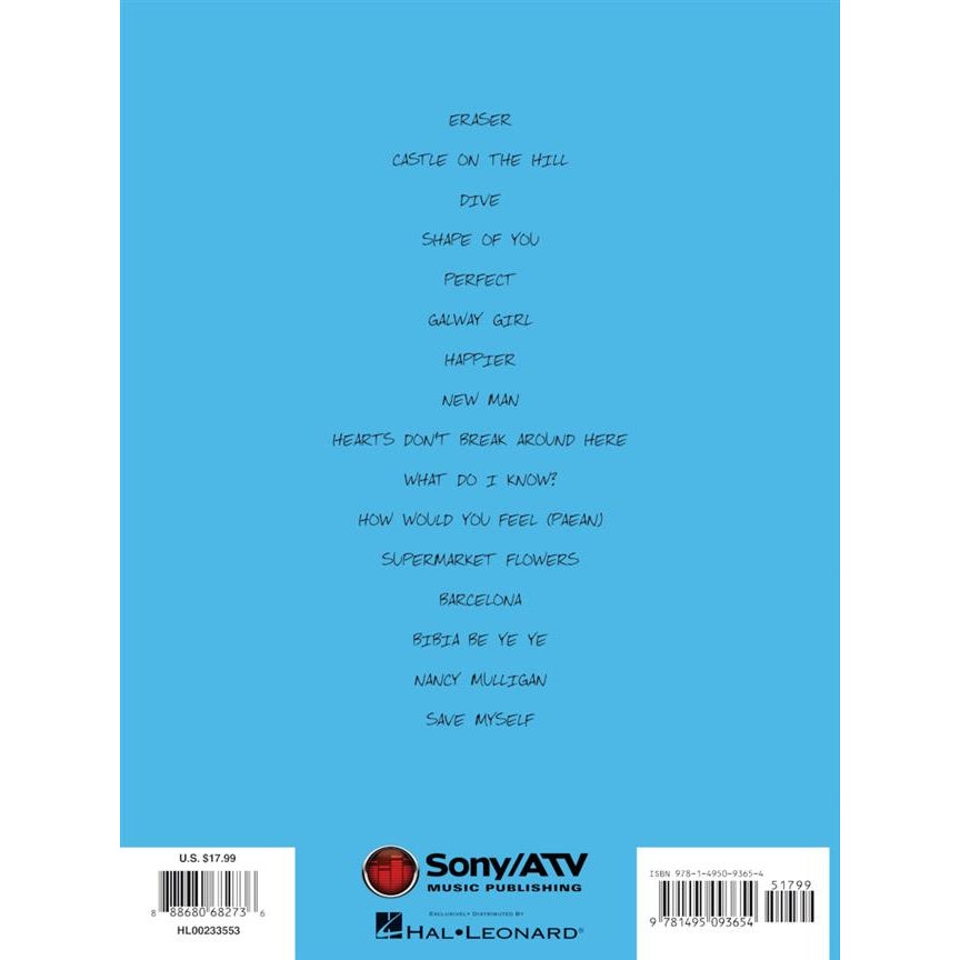Hal Leonard - Ed Sheeran ÷ (Divide) PVG songbook