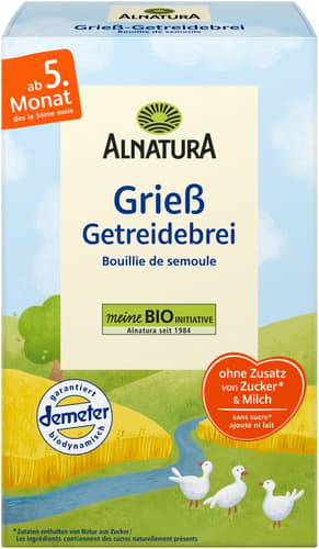 Alnatura DEMETER Grieß Getreidebrei