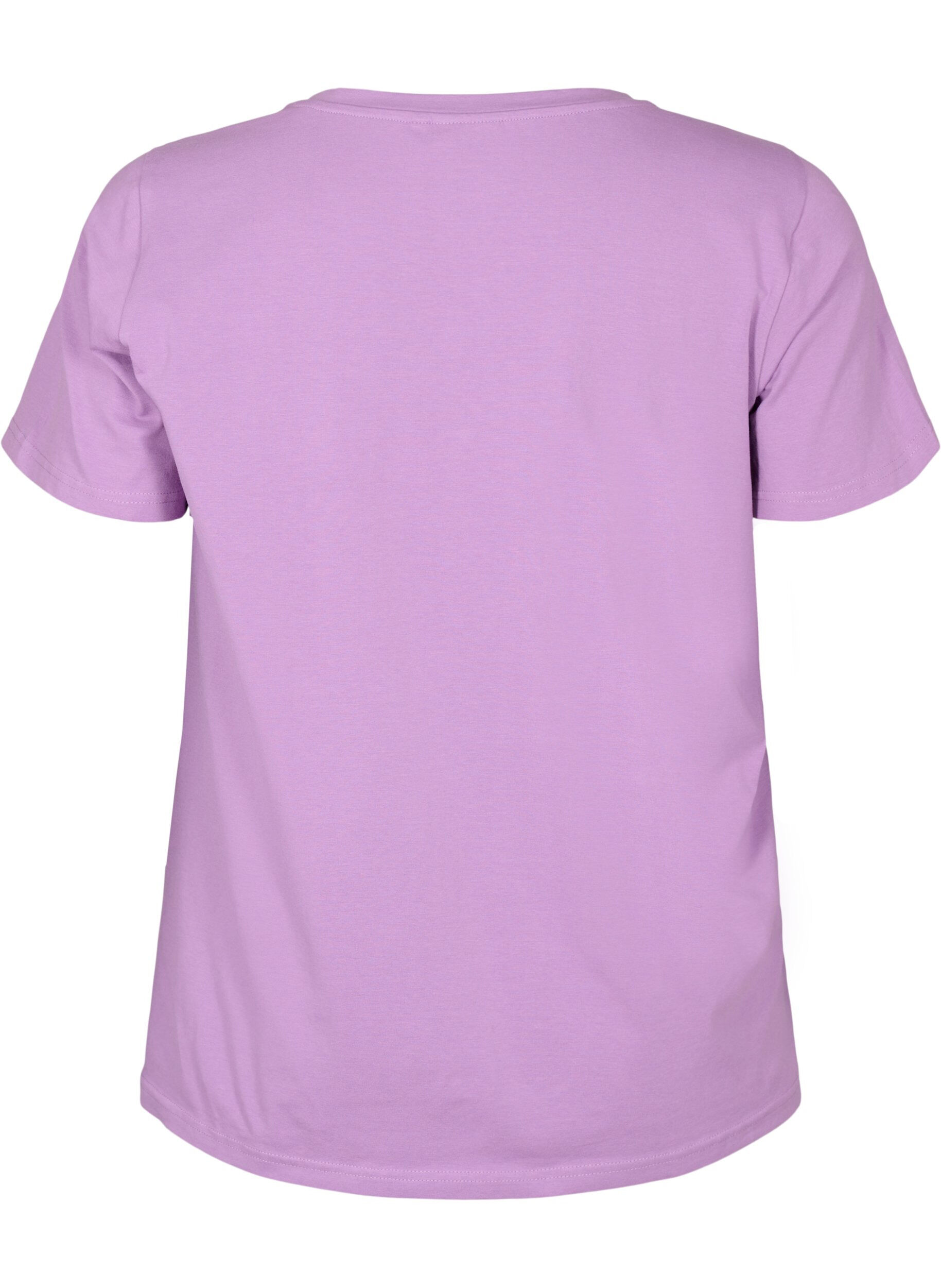 Bomulds nat t-shirt med tekstprint
