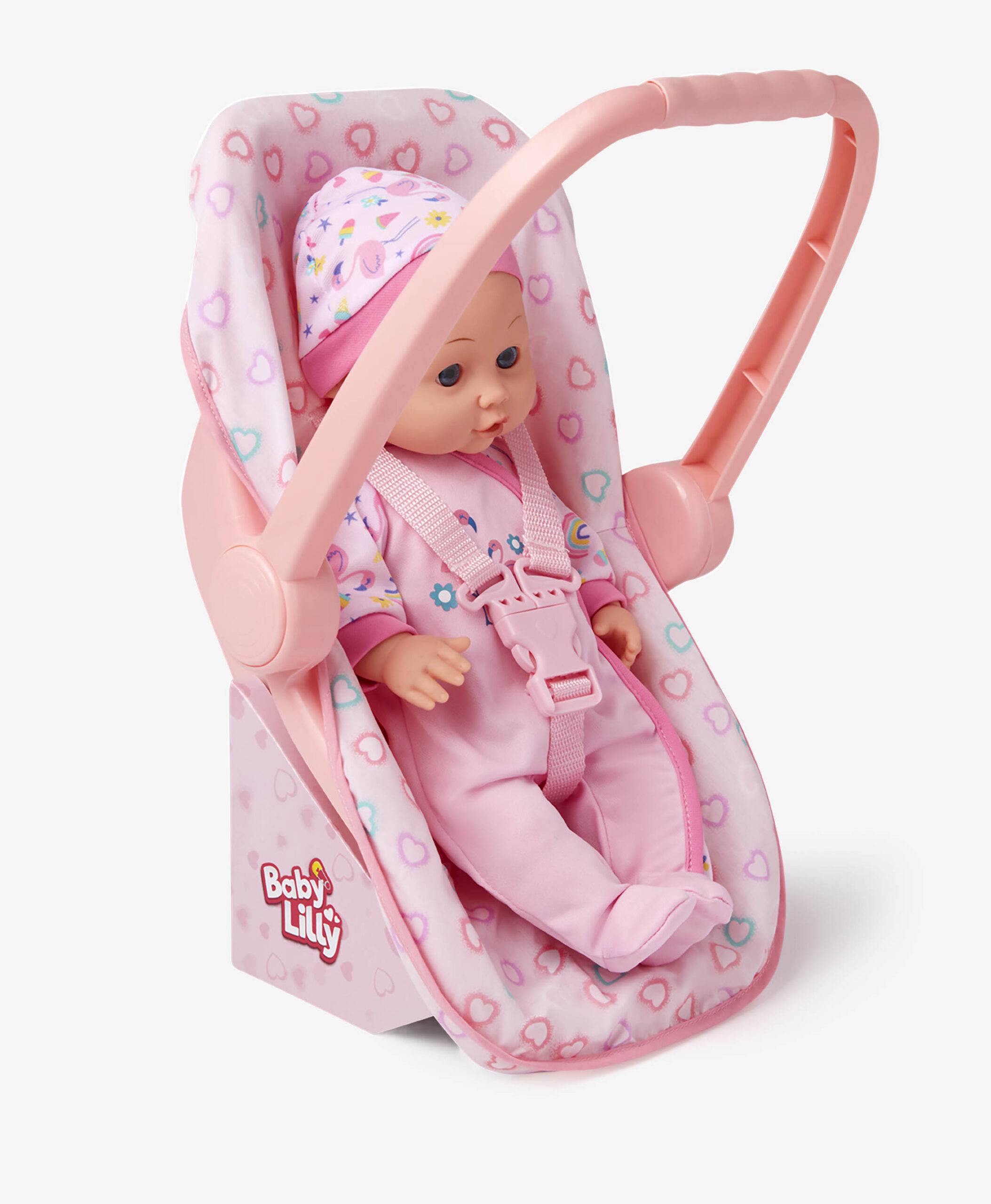 Babypuppe in einer Babytrage