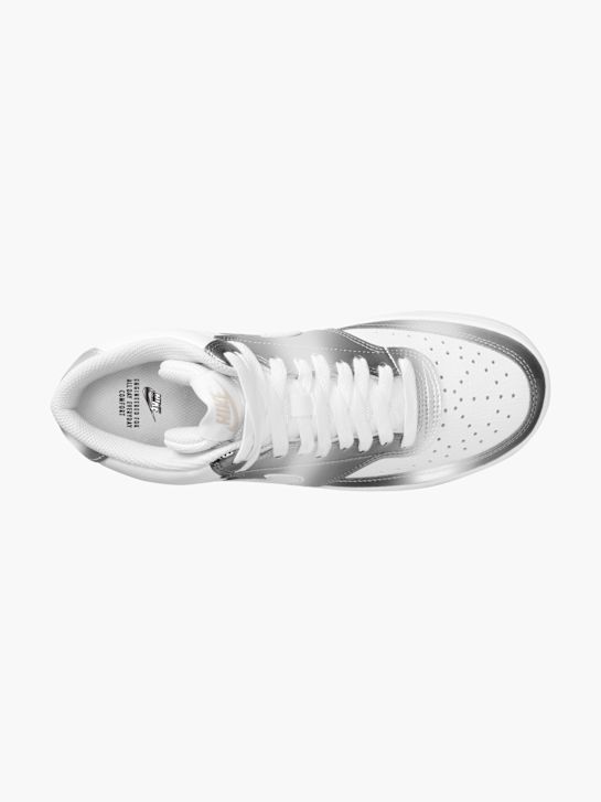 Nike WMNS COURT VISION MID Hoher Sneaker Silber