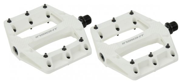 Paire de Pédales Plates Insight Thermoplastic DU Blanc
