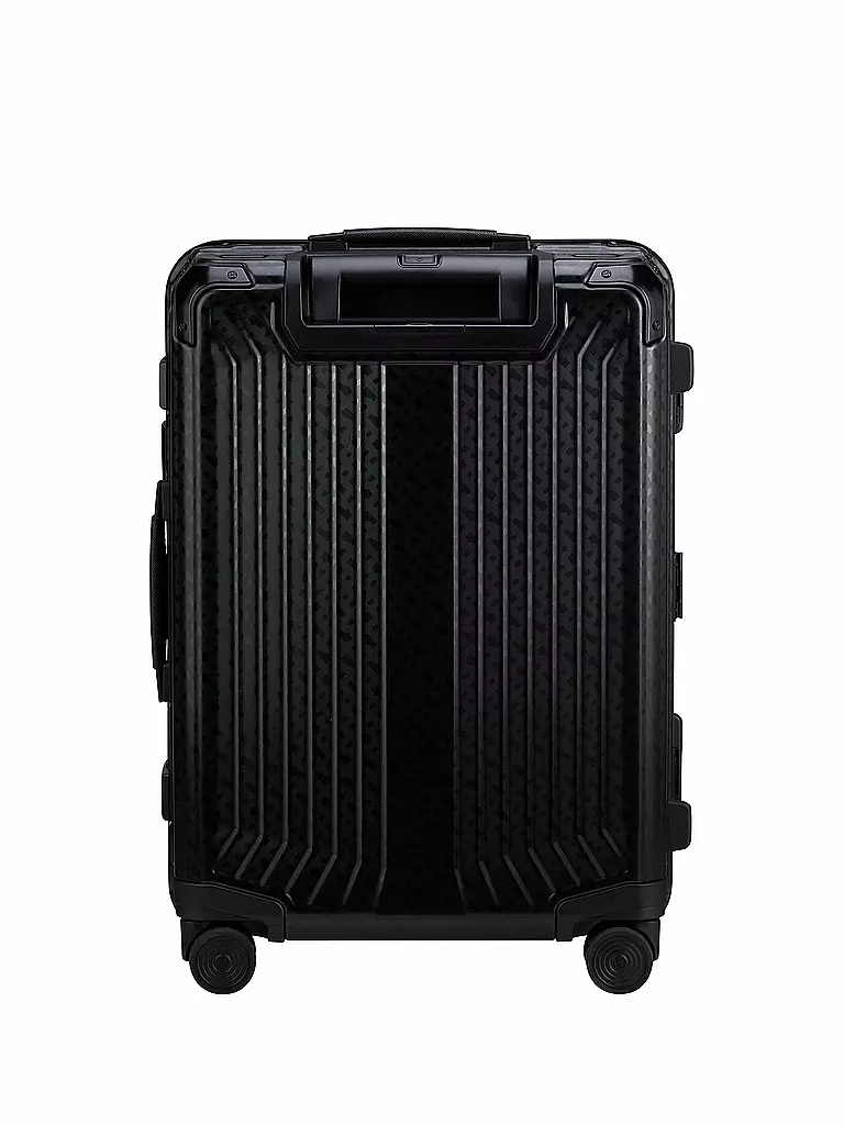 SAMSONITE Trolley BOSS SPINNER 55cm graphite monogram schwarz