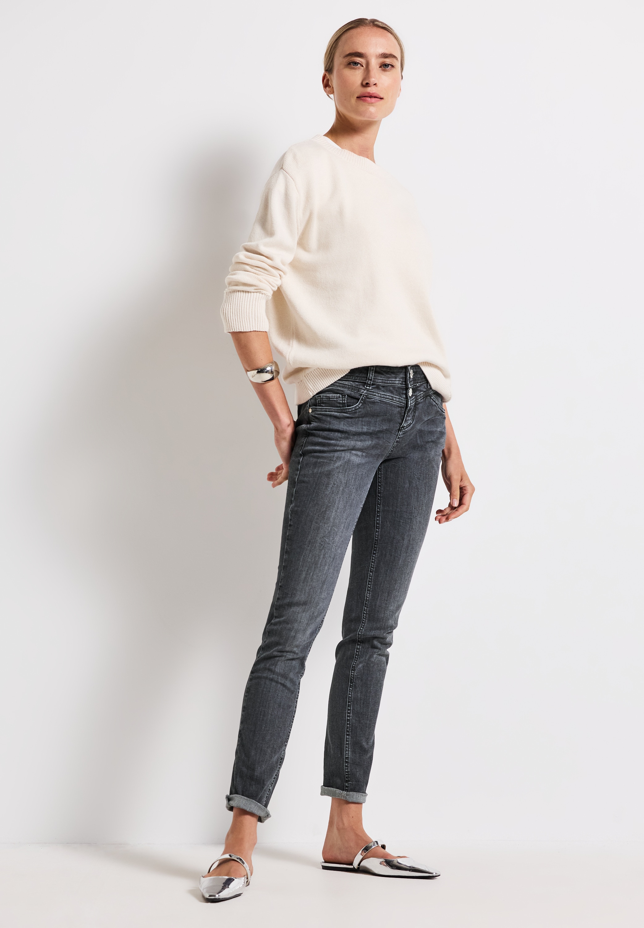STREET ONE Regular-fit-Jeans »Style Jane« im Five-Pocket Style