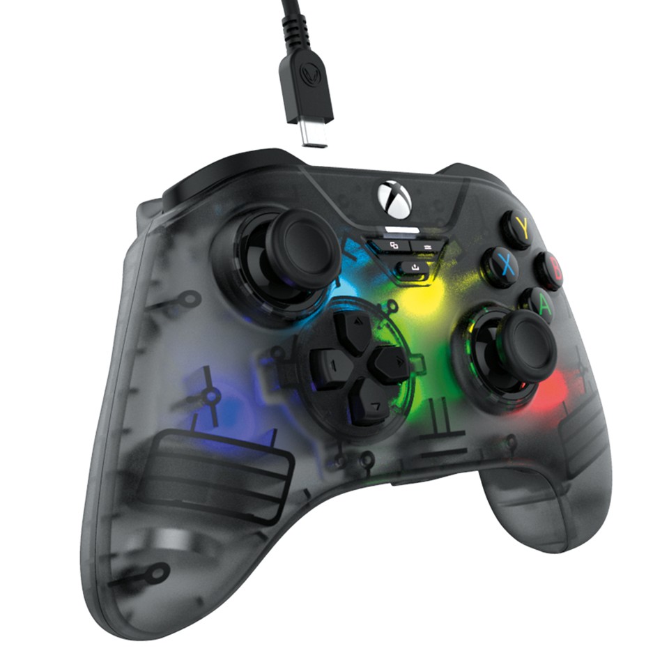 Snakebyte GamePad RGB X (Smoke Grey) - XBOX/PC