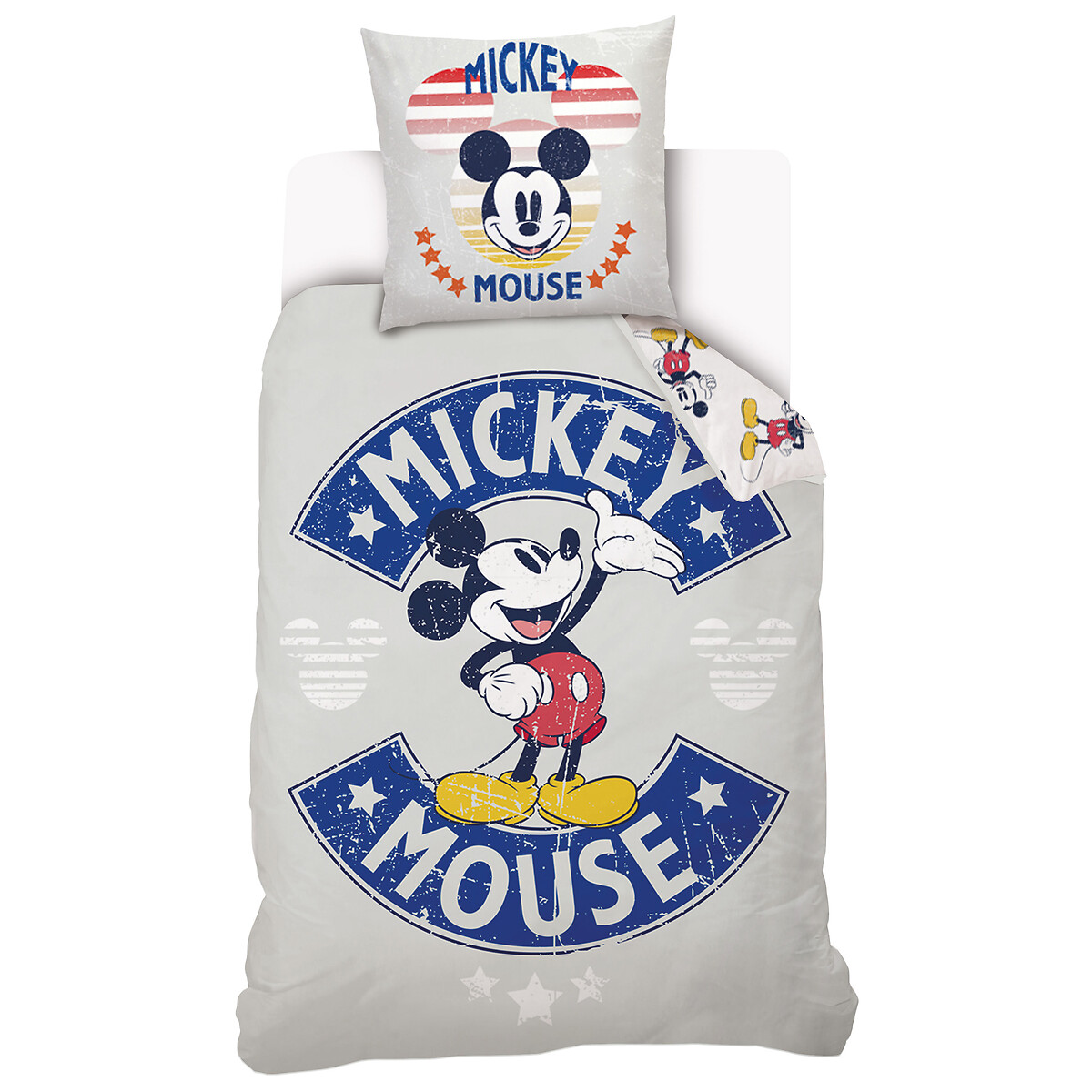 MICKEY<br>Conjunto de cama em katoen, Mickey Vintage