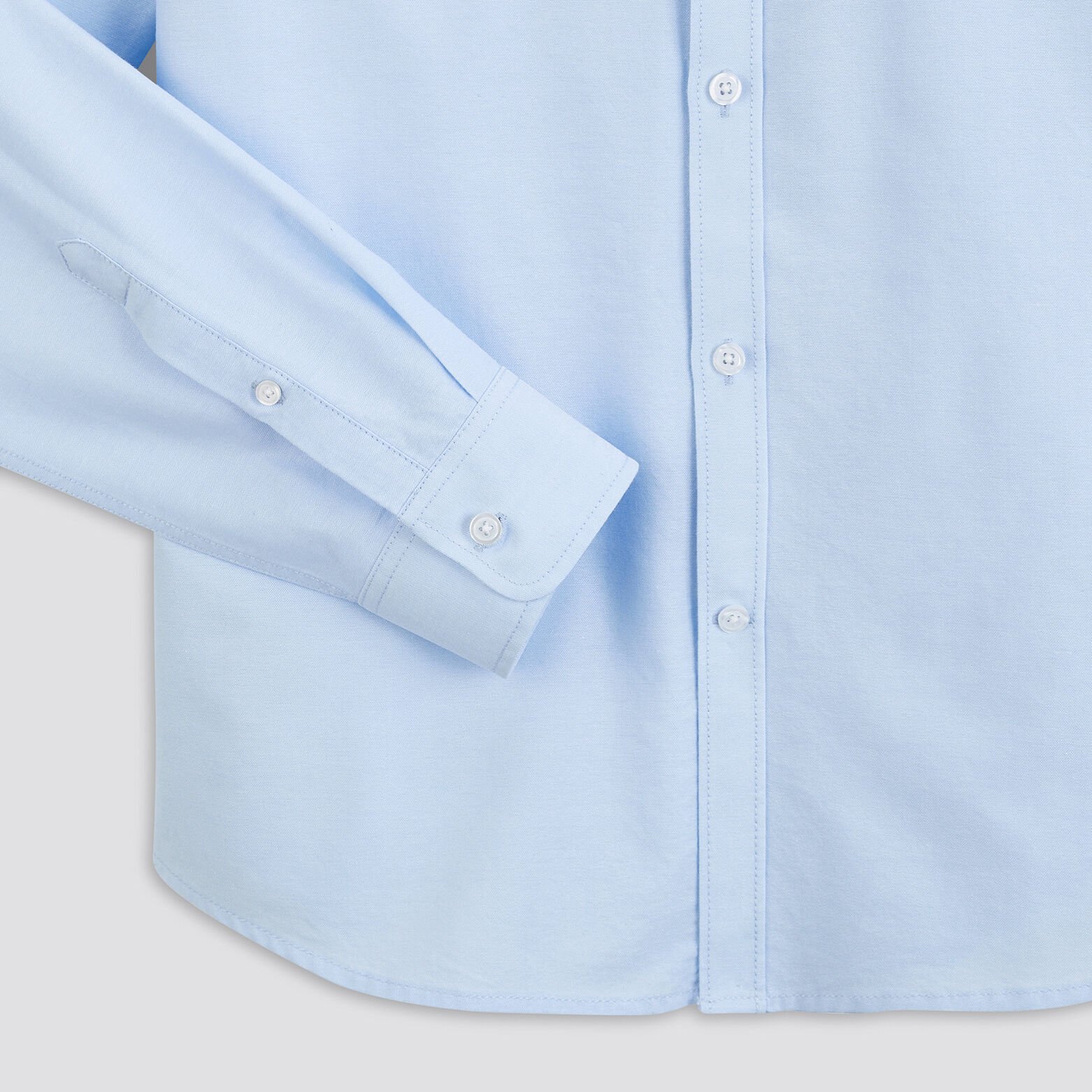 Chemise slim oxford unie coton recyclé Bleu clair
