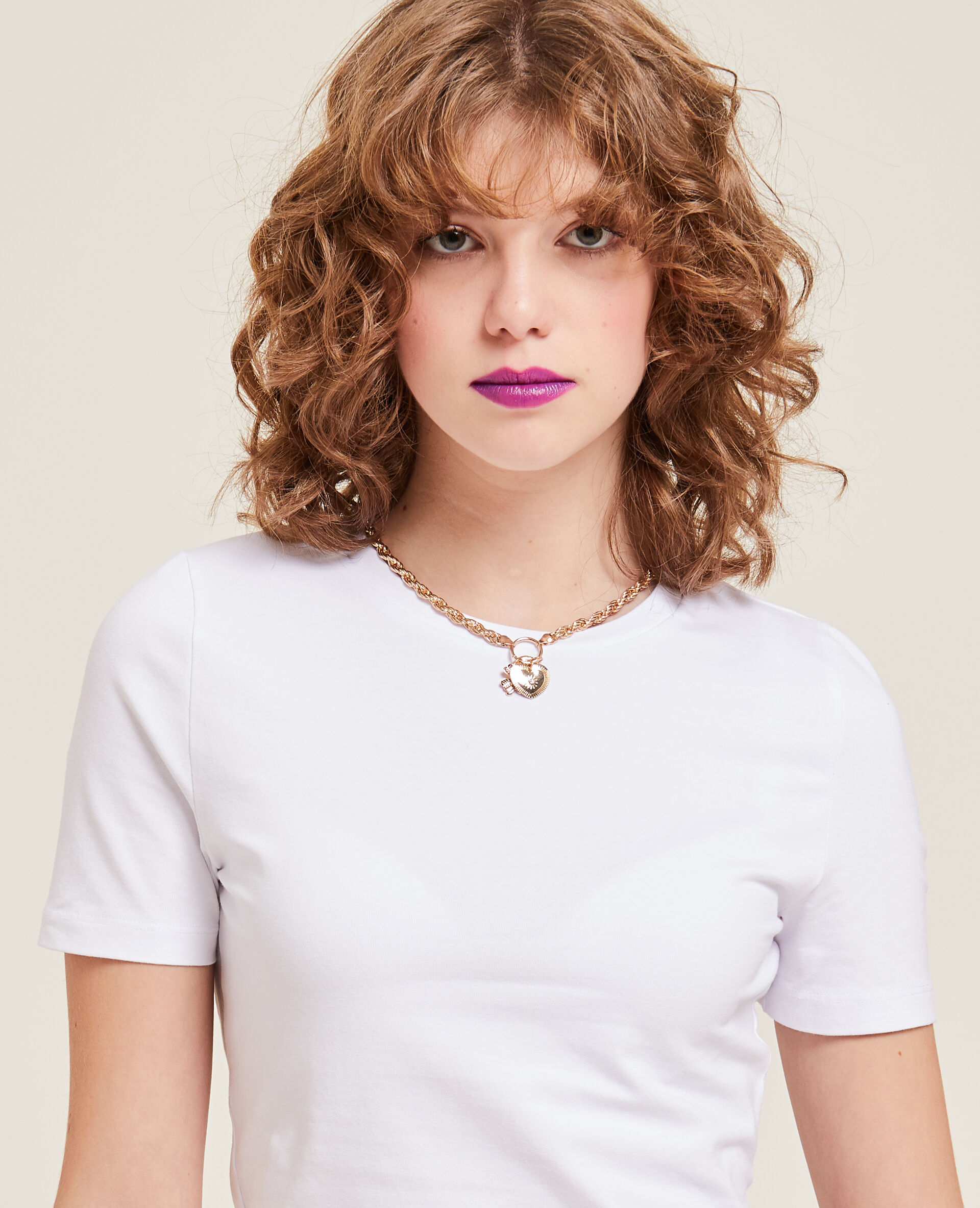 T-shirt cropped - Blanc