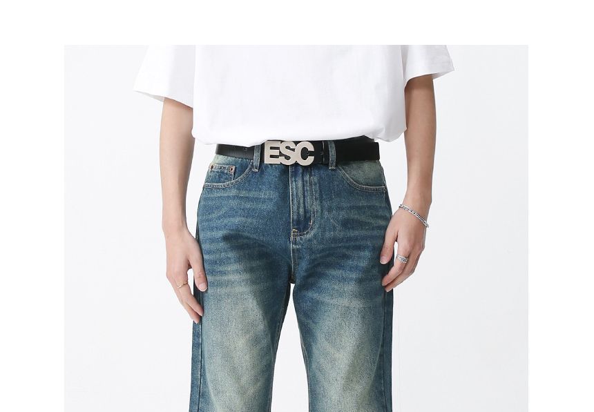FAERIS - High Waist Washed Boot Cut Jeans
