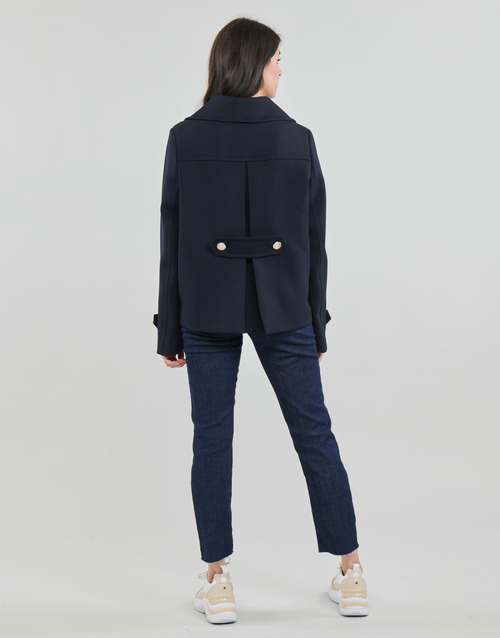 Tommy Hilfiger - WOOL BLEND DB PEACOAT - Marine