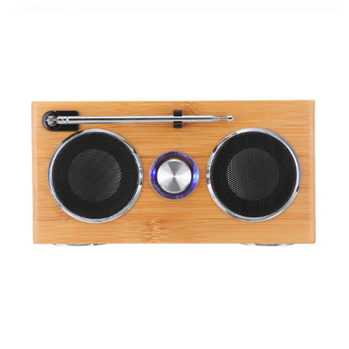 Universal Radio vintage en bambou - Marron