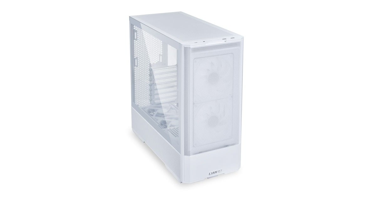 Lian LiLancool 207 midi tower behuizing  (Wit | 2x USB-A | 1x USB-C | Tempered Glass)