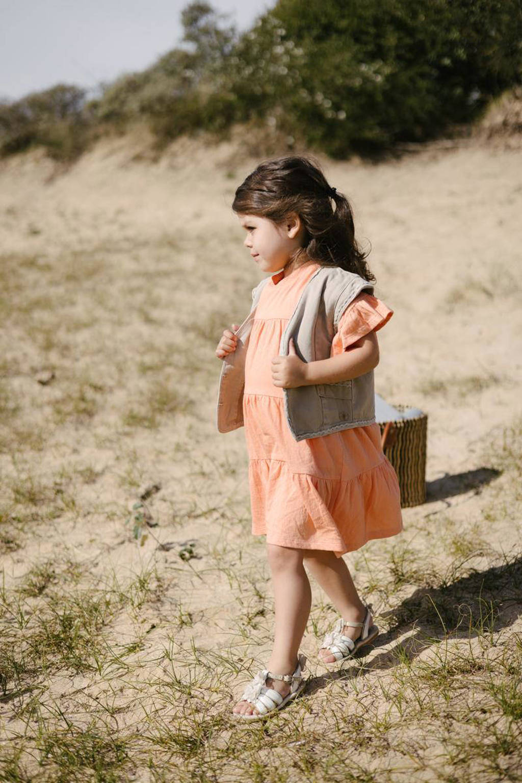 LEVV trapeze jurk MAREN oranje