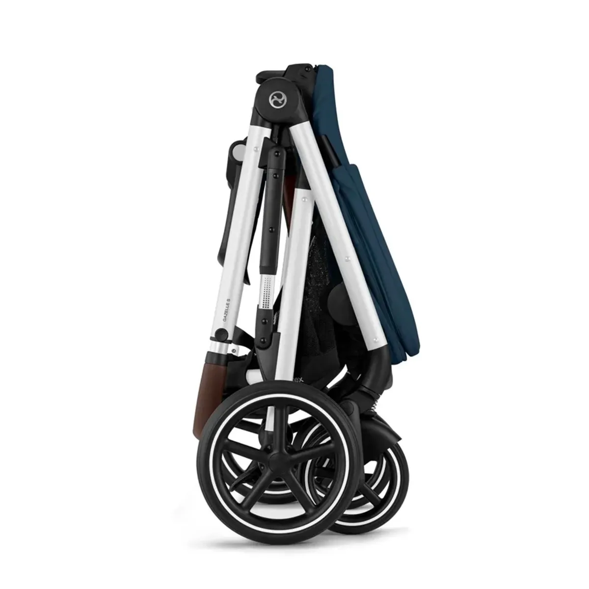 Cybex Système de voyage Poussette Gazelle S 2 + Siège d'Auto Aton2 avec Sensorsafe - Bleu Denim