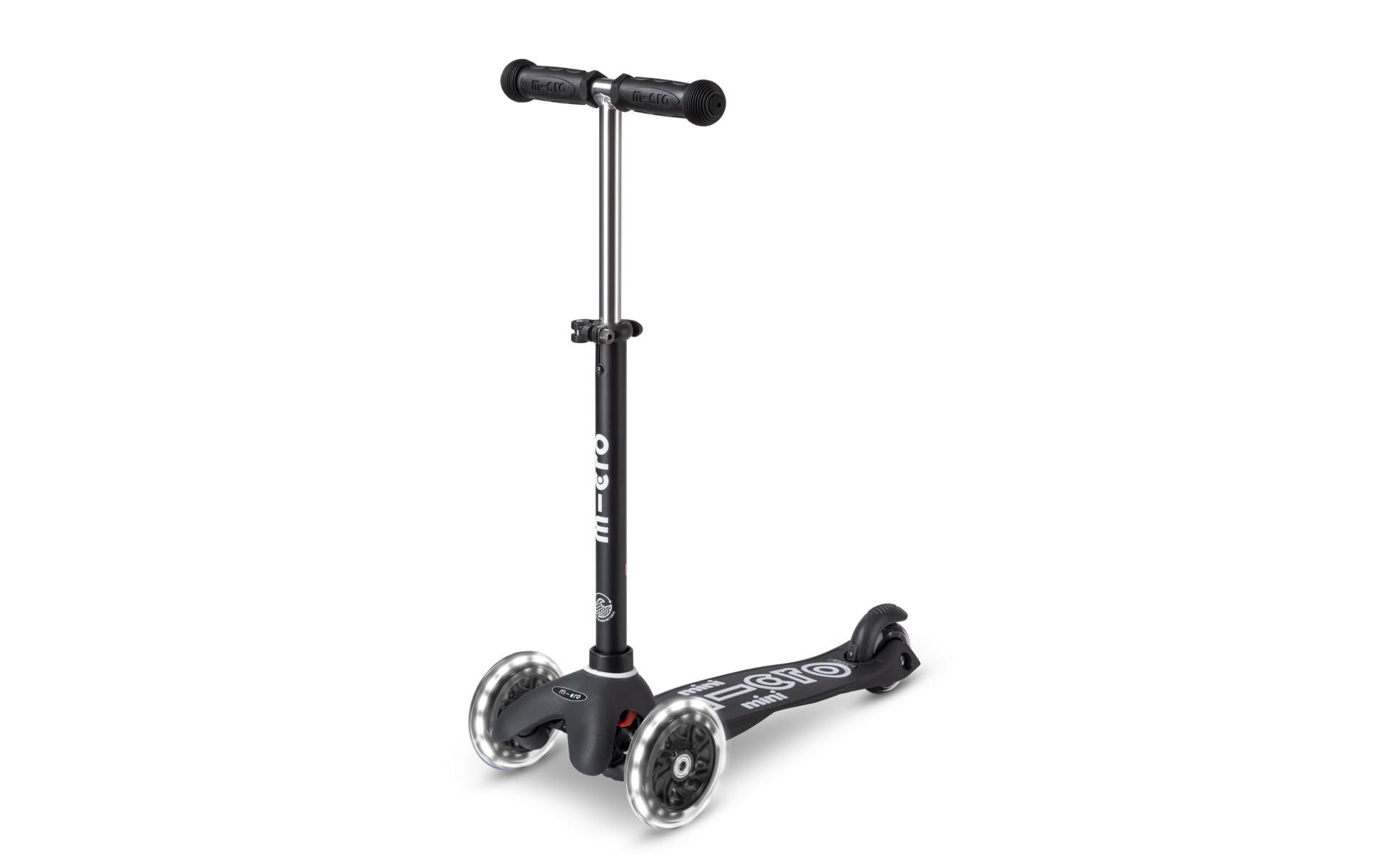 Kickboard Mini Micro Deluxe Eco SchwarzKids Scooter aus recycelten Fischernetzen