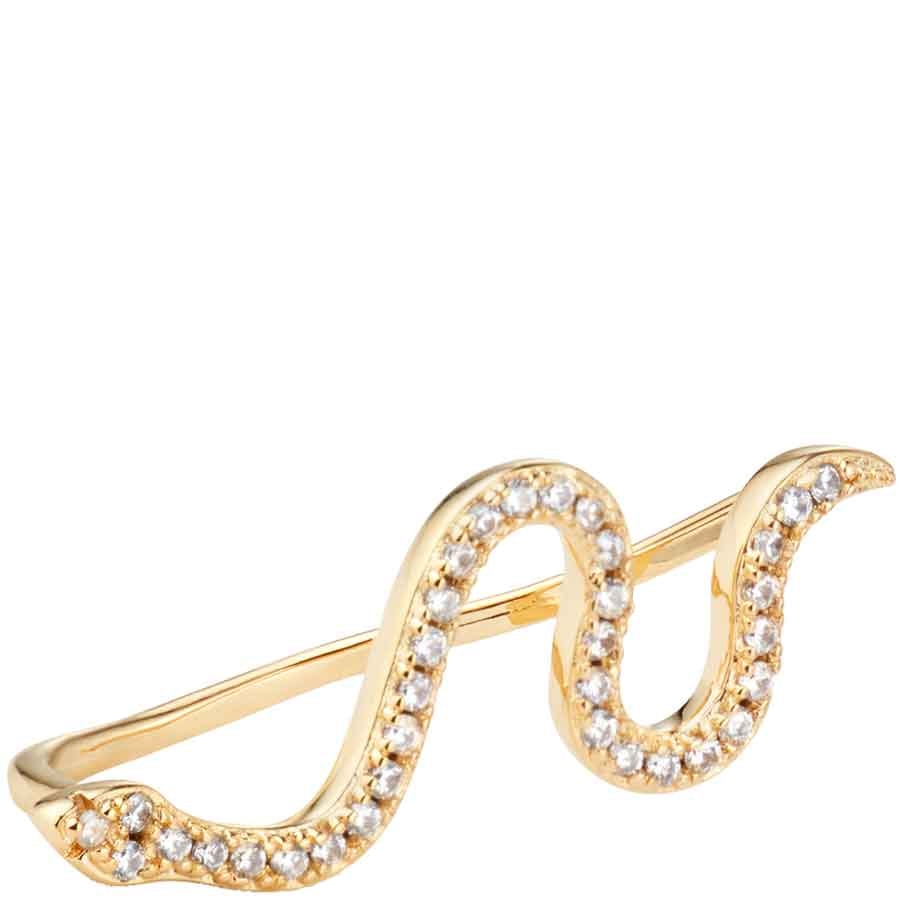 Boucle d'oreille - Baby snake - Laiton doré or 1 micron