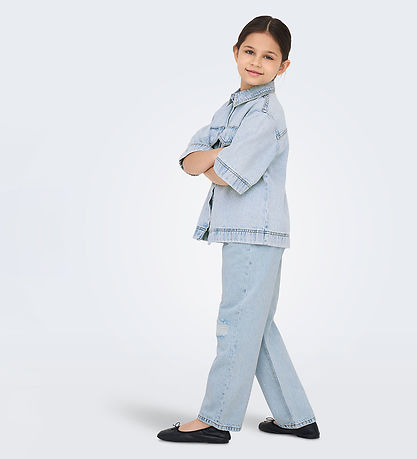 Kids Only Jeansjacke - KogSophie - Light Blue Denim