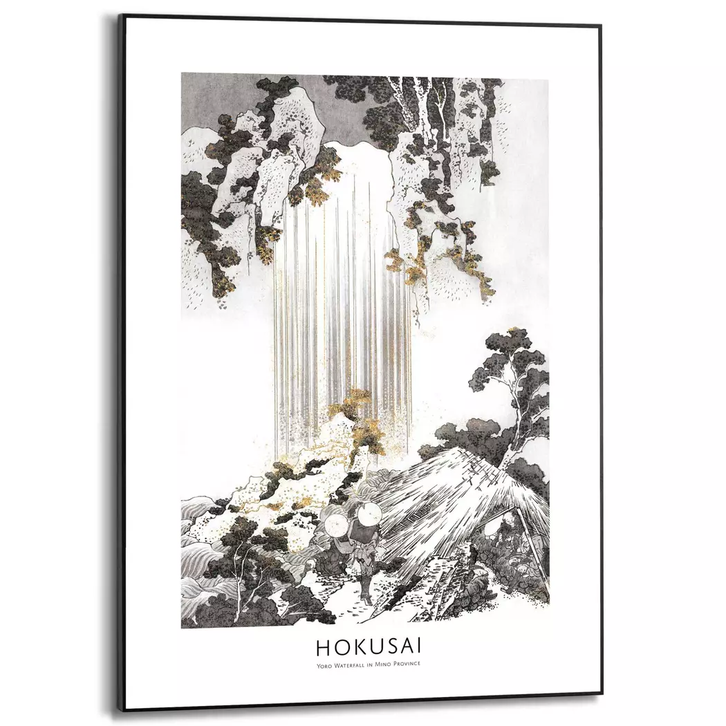 Wandbild 50 x 70 cm Hokusai Art