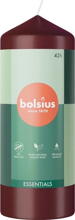 Bolsius stompkaars Essentials rood 42 uur D 5,8 H 15 cm