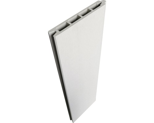 Enkelvoudig profiel Konsta insteekhek WPC 177 x 15 cm crèmewit