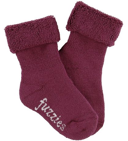 Fuzzies Babysocken - Bordeaux