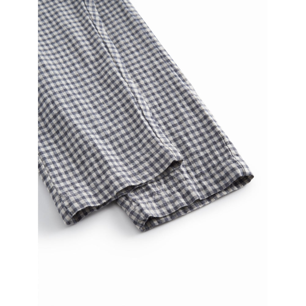 Køb MarMar Cotton Linen Marine Check Panto Bukser