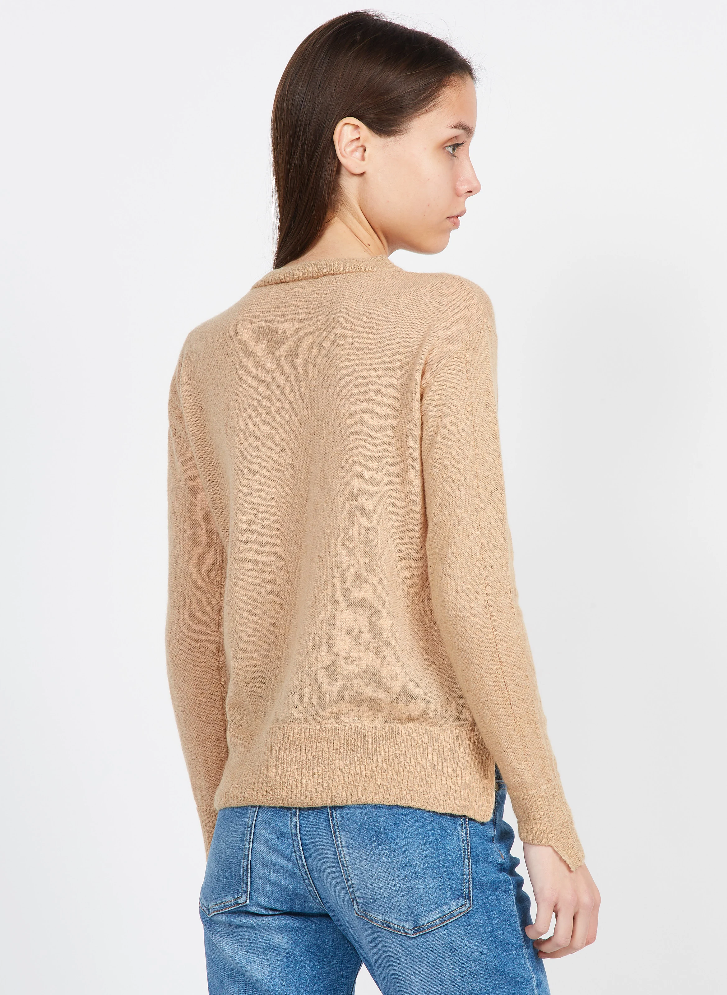 FATA - Pull col rond fin | Doré